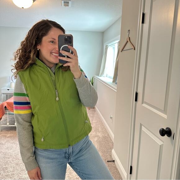 Vintage LL Bean Green Vest Jacket Large - Picture 3 of 13